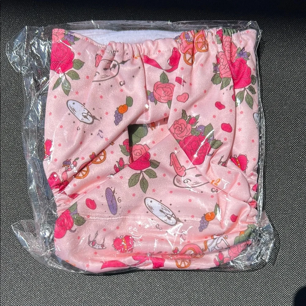 New Washable Reusable Colorful Baby Cloth Diapers Set Pink